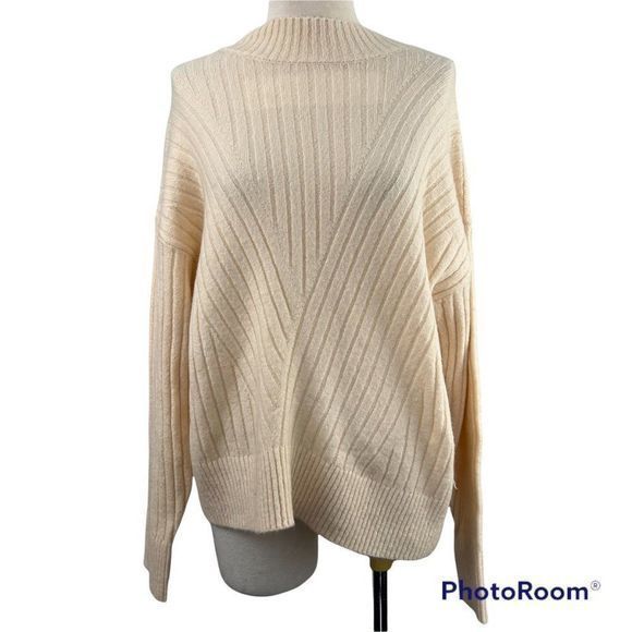 NWT SOPHIE RUE Oatmeal Beige Turtle Neck Sweater‎ (M) - Picture 7 of 7